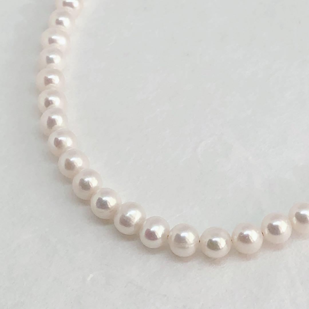 AAA淡水パール6〜6.5mmネックレス50cm＋アジャスター5cm⭐️ラスト1点