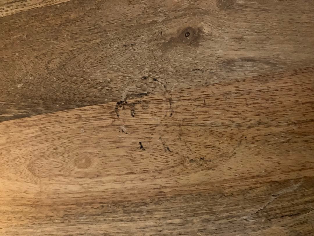 ナチュラルウッド長方形テーブル ブラックフレーム　アイアン