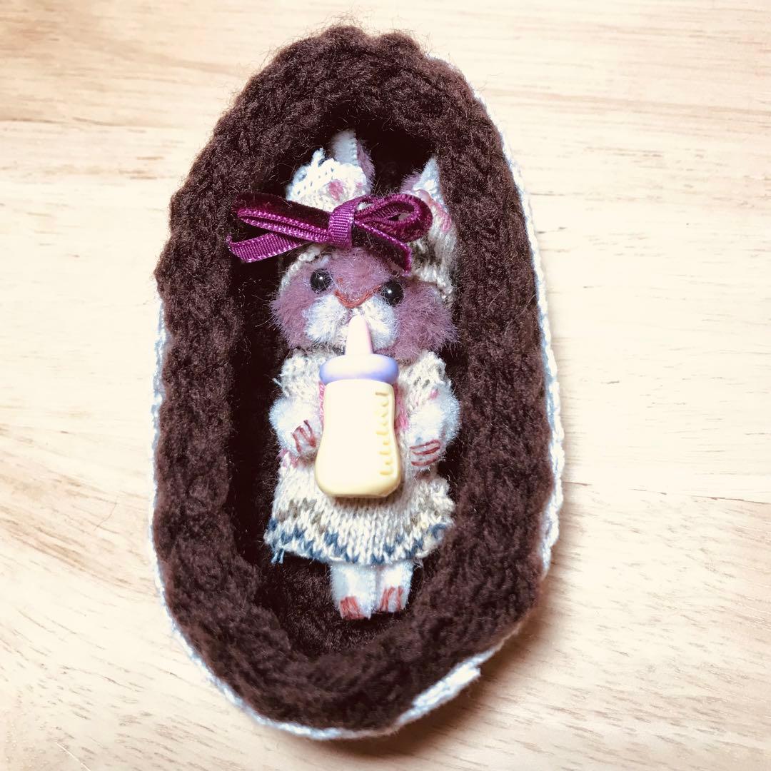 ミニチュア＊ベビーうさぎ＊クーファン付き＊モールアートの通販はau