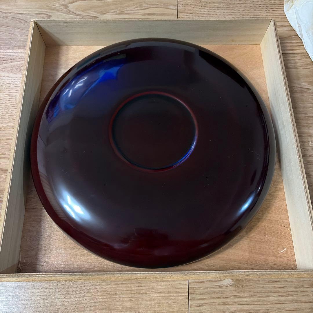 【希少・骨董】会津塗 節盛鉢（天徳寺二十世 天海一純大和尚 大練忌遺意 細川家）