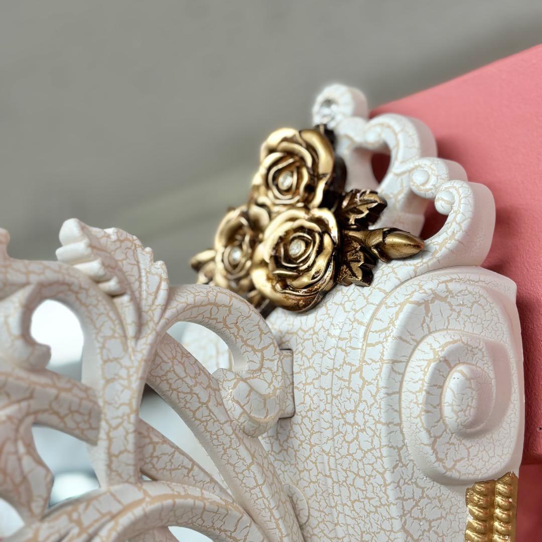 フラワー装飾 両面掛時計 静音時計 豪華 おしゃれ