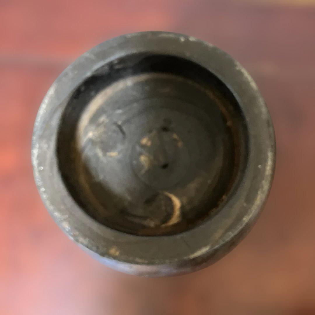 ヴィンテージ 木製 華やかな￼手彫り 鳥＆葉デザイン 花瓶 インサート