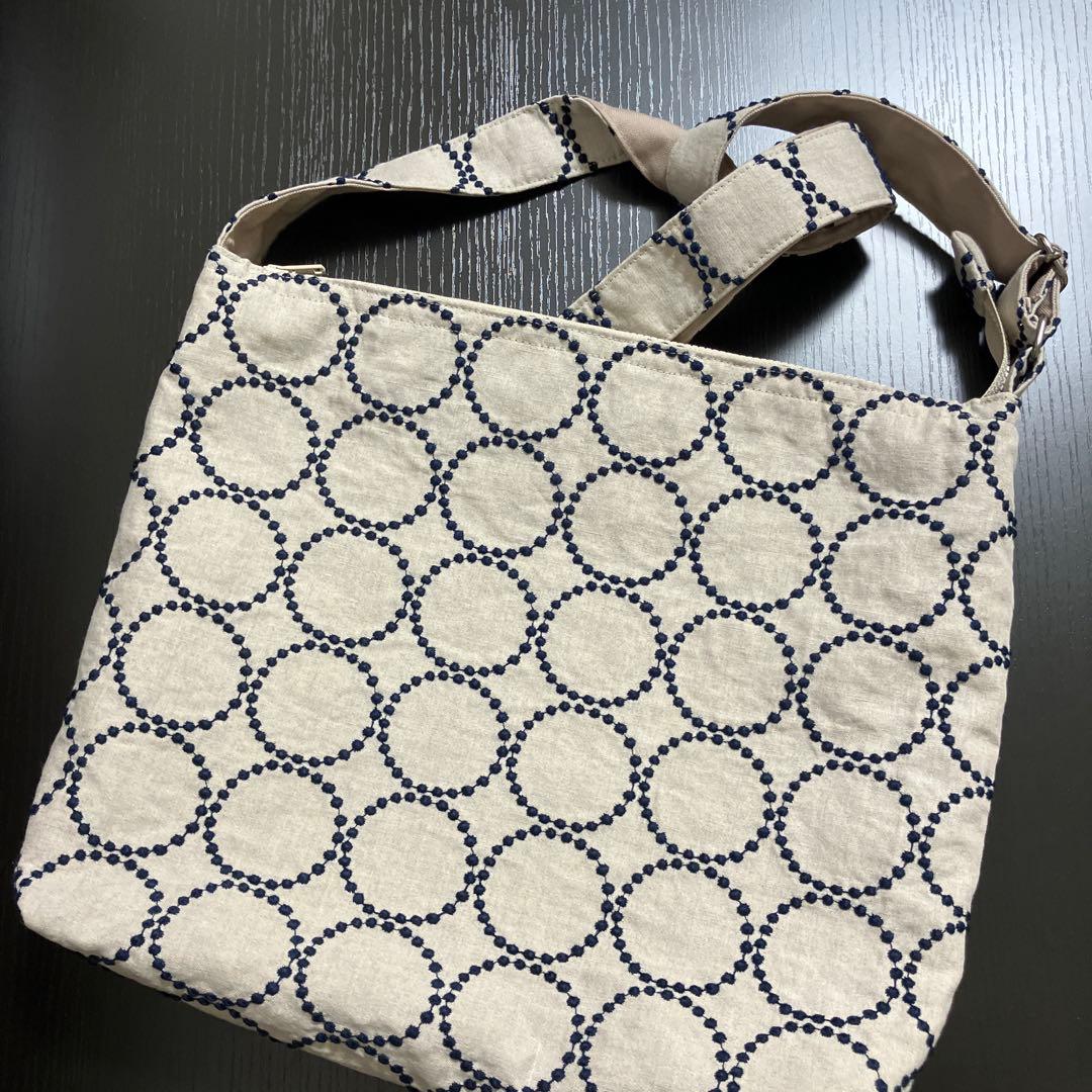 g)ミナペルホネン☆ハンドメイド ショルダーバッグ大(tambourine)