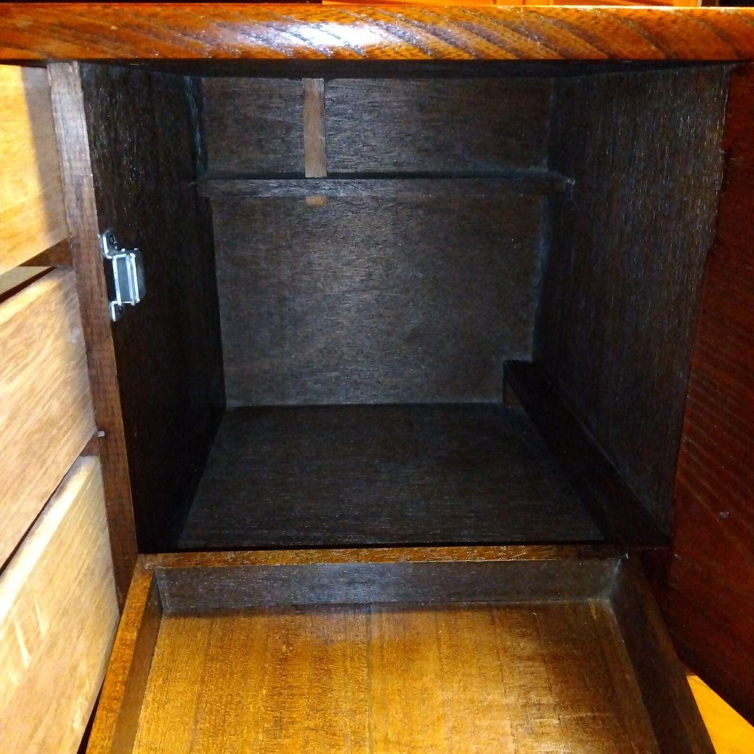 【昭和レトロ】】値下げ♦✰和風鏡台…姿見✰ケヤキ✰カバー付き（おまけ）