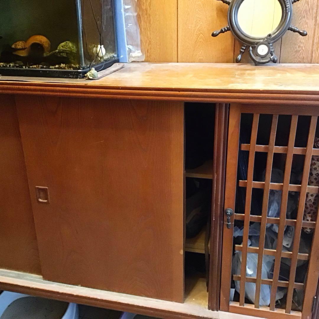 玄関台　　棚　キャビネット　レトロな雰囲気の家具　値下げ☆送料込みです☆近日削除