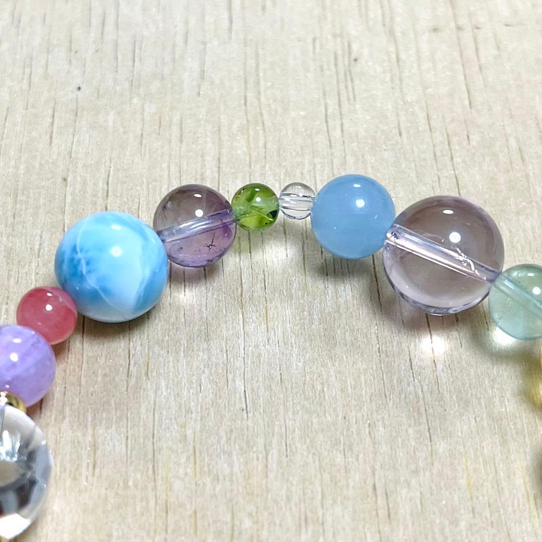 天然石（ラリマー、チャロアイト、ブルートパーズ、アイリスクォーツ等）ブレスレット