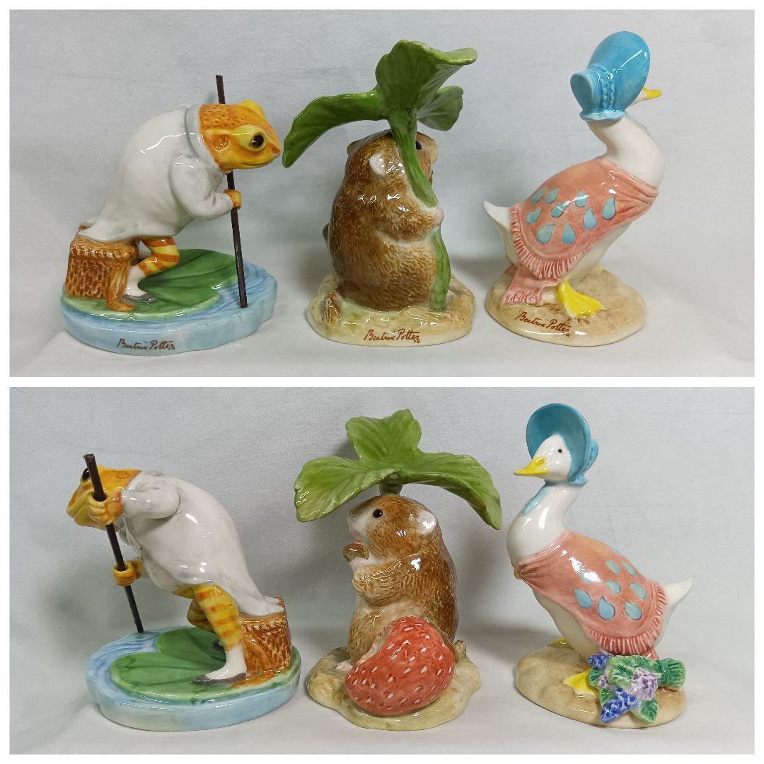 Beatrix Potter　ピーターラビット　陶器製置物　6体セット　2003