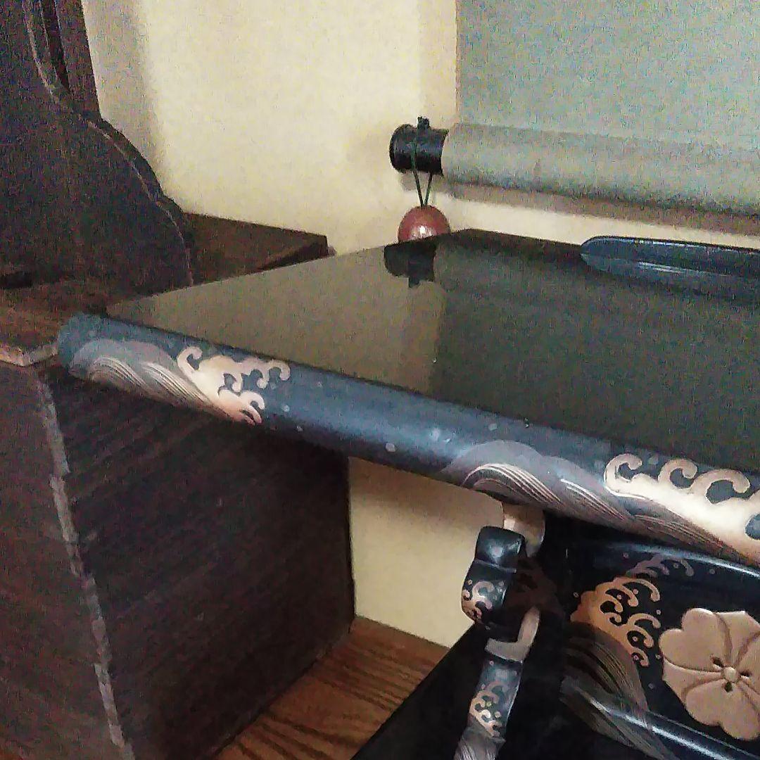 金巻き漆塗り　義太夫の台