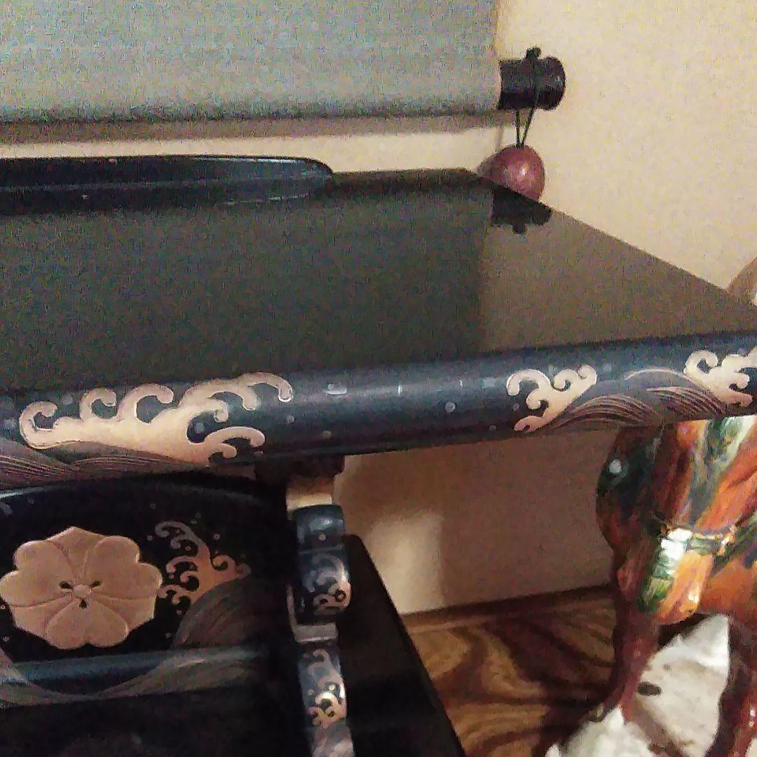 金巻き漆塗り　義太夫の台