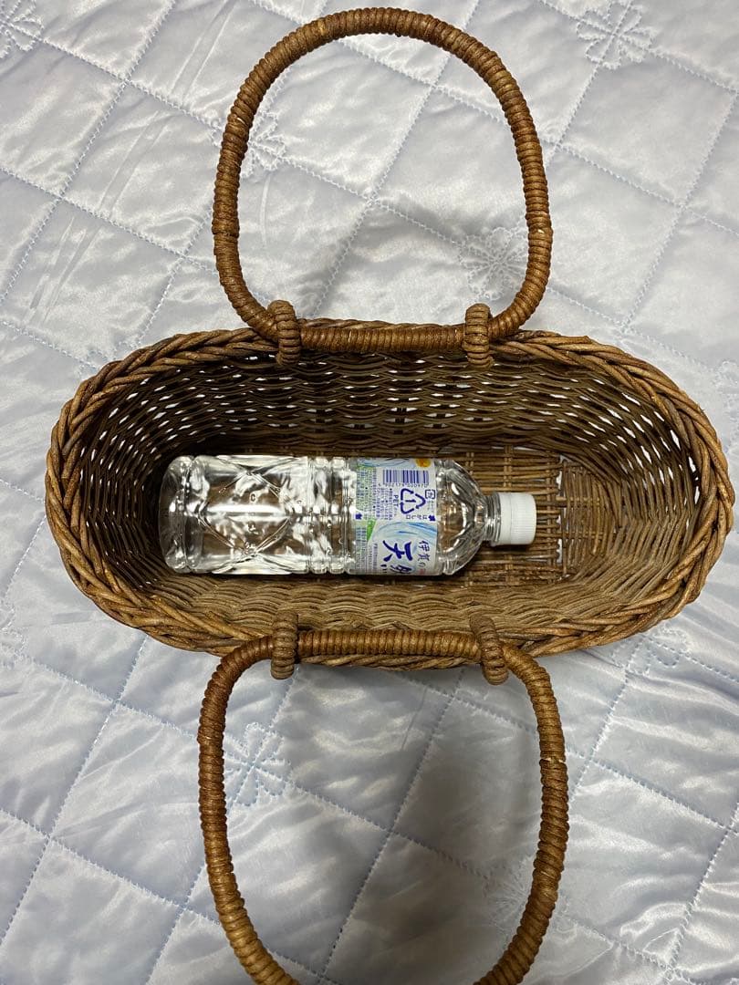 希少　アケビ編み込み手さげバック　クラフト買い物かご　オリジナル　インテリア　小