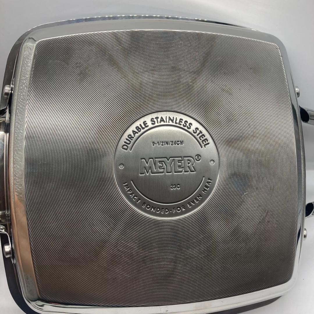 ▼MEYER　スクエアグリルパン　マイヤー　24ｃｍ