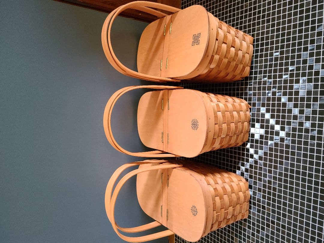 バスケット！葢付き！かご！フェリシモ！北欧！3コセット！