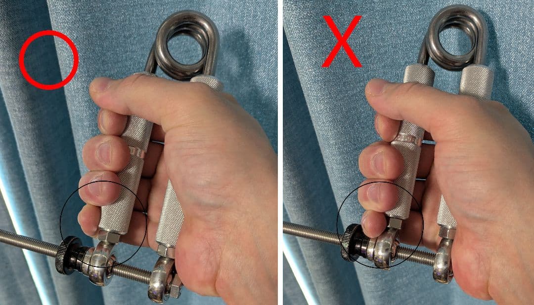 CoC No. 2.5のチョーカーハンドグリッパー