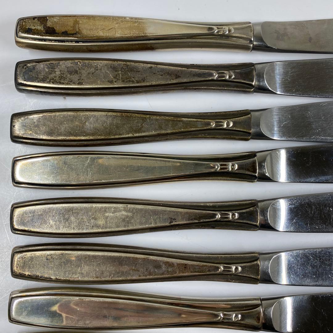 sterling925刻印銀製ナイフセット12点1074g東な7-0415☆2F
