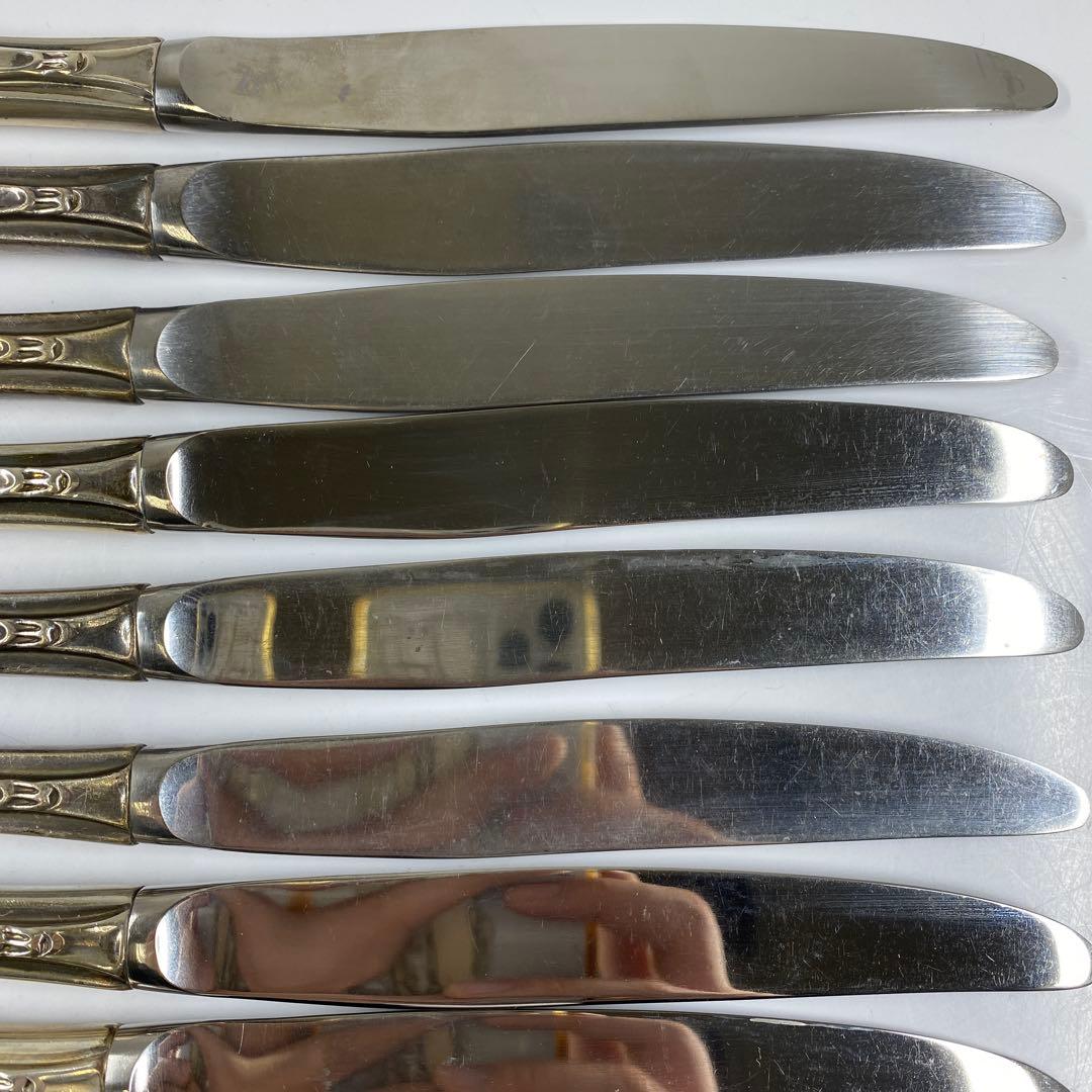 sterling925刻印銀製ナイフセット12点1074g東な7-0415☆2F