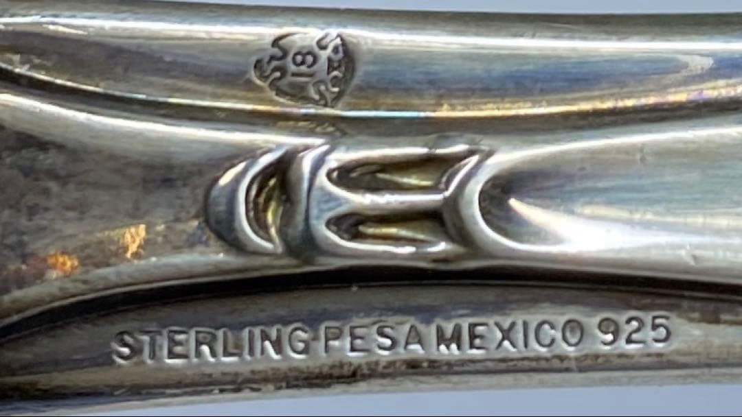 sterling925刻印銀製ナイフセット12点1074g東な7-0415☆2F