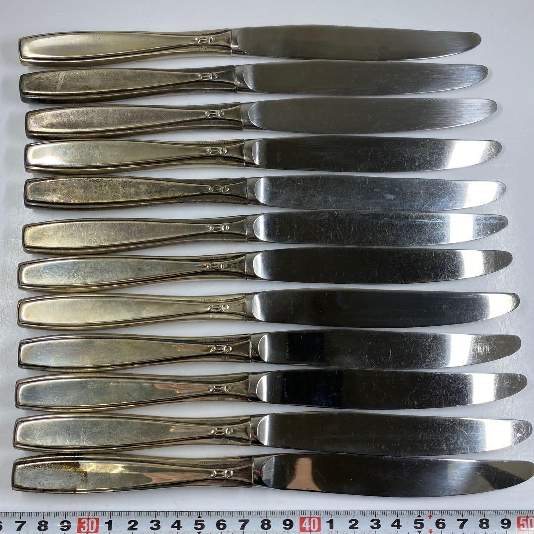 sterling925刻印銀製ナイフセット12点1074g東な7-0415☆2F