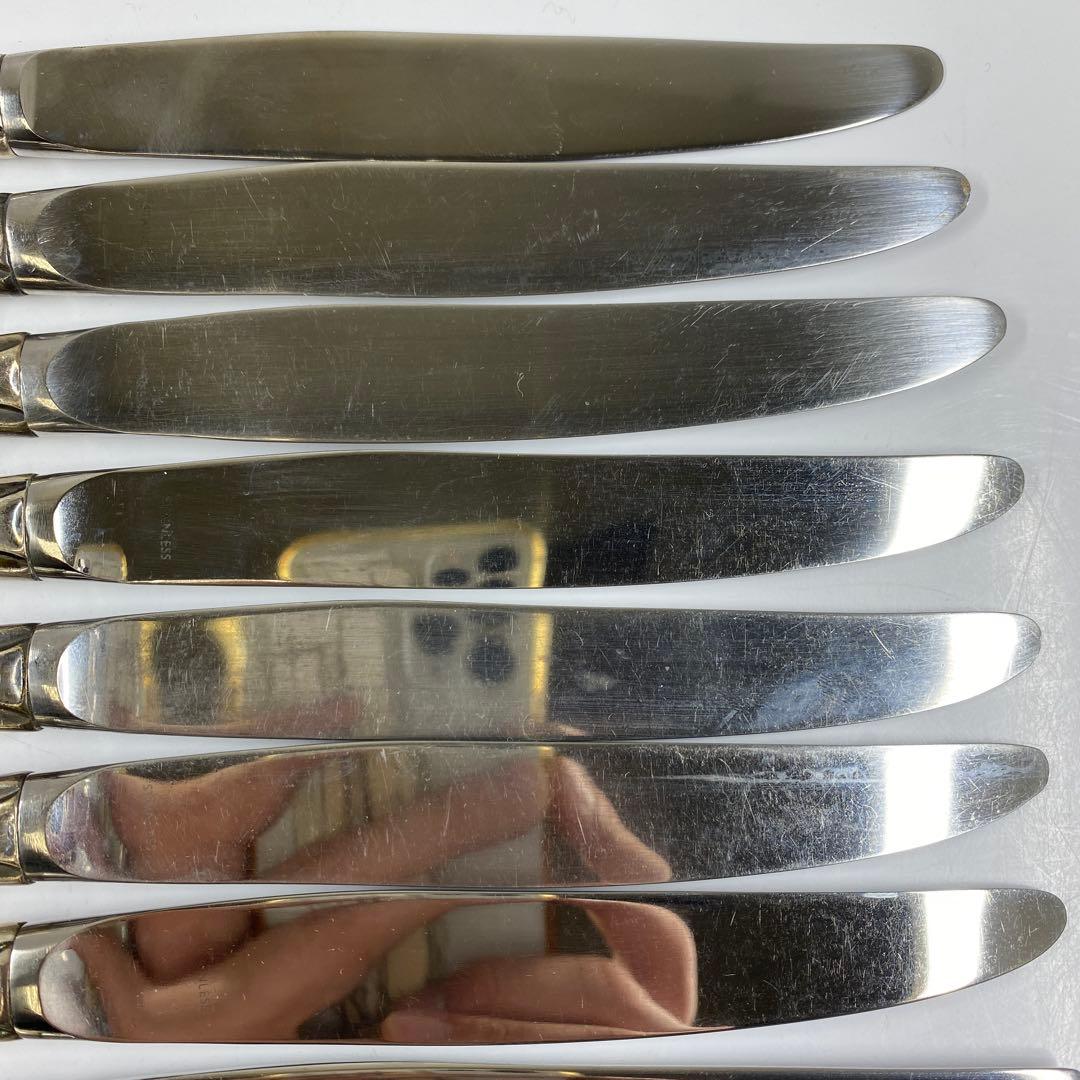 sterling925刻印銀製ナイフセット12点1074g東な7-0415☆2F