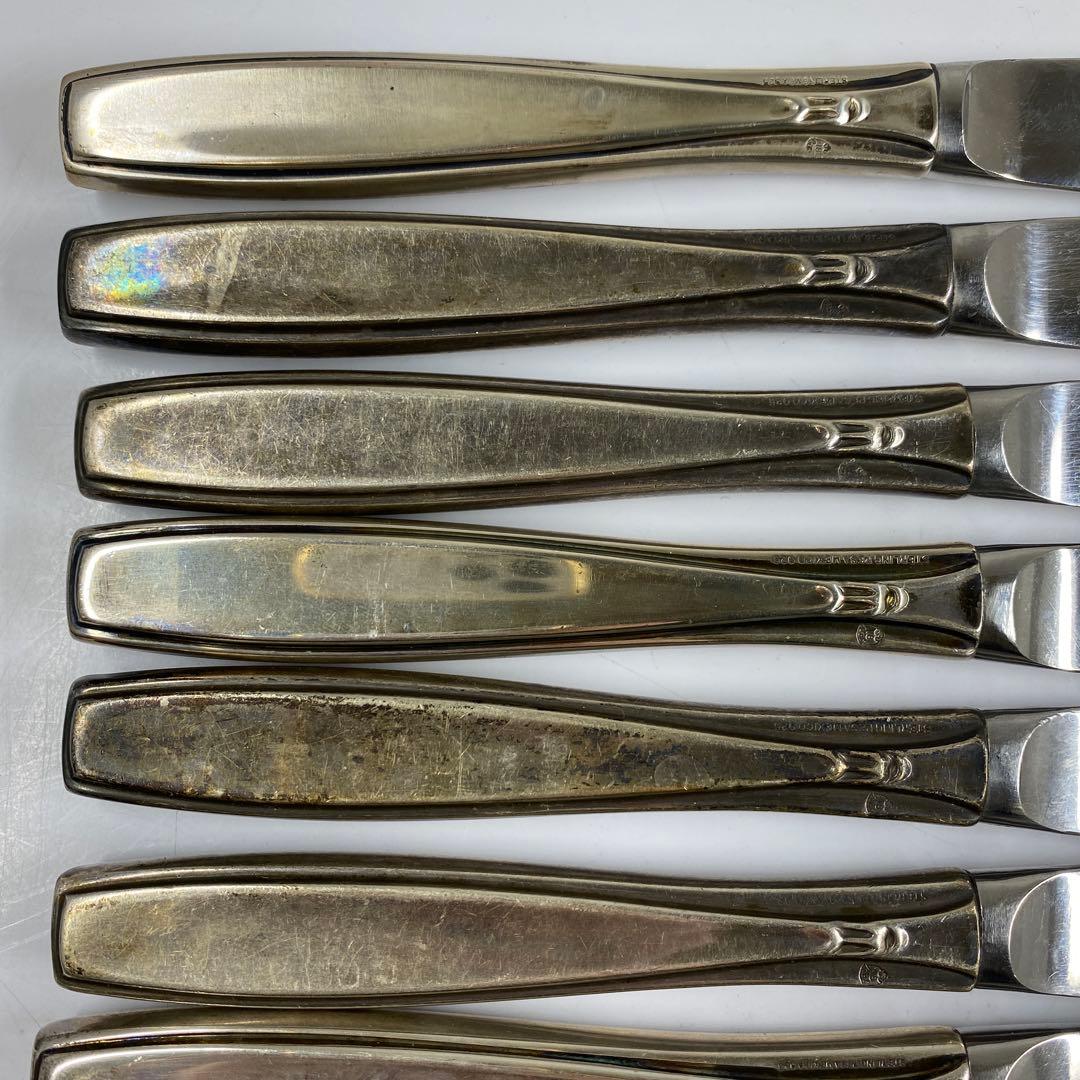 sterling925刻印銀製ナイフセット12点1074g東な7-0415☆2F
