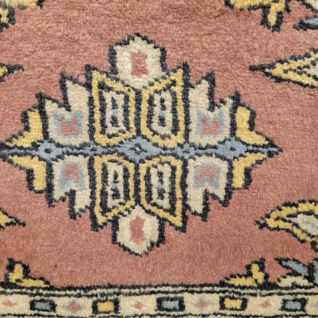 46x78cmパキスタン手織りマット(289)ギャッベ・ペルシャ・毛