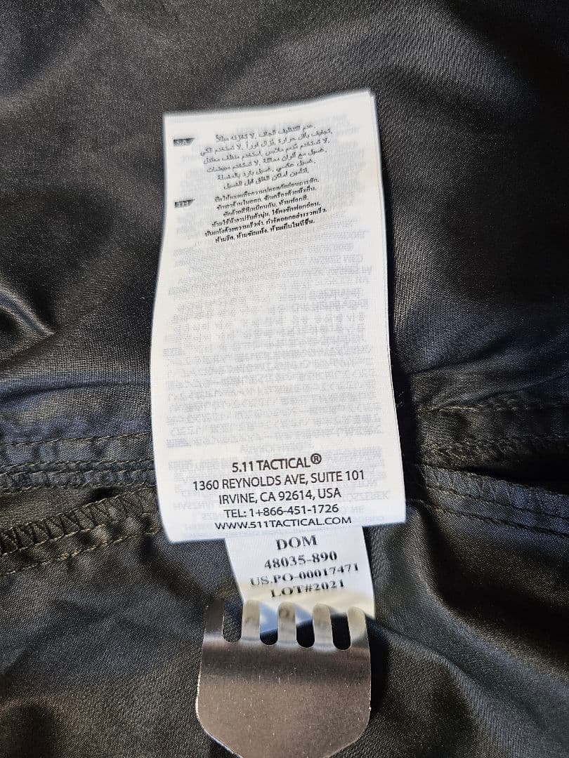 「5.11Tactical」LAカウンティーシェリフ レイドジャケット