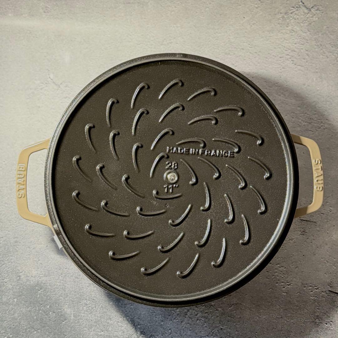 STAUB ブレイザー・ソテーパン Chistera 28 cm, 鋳鉄、リネン