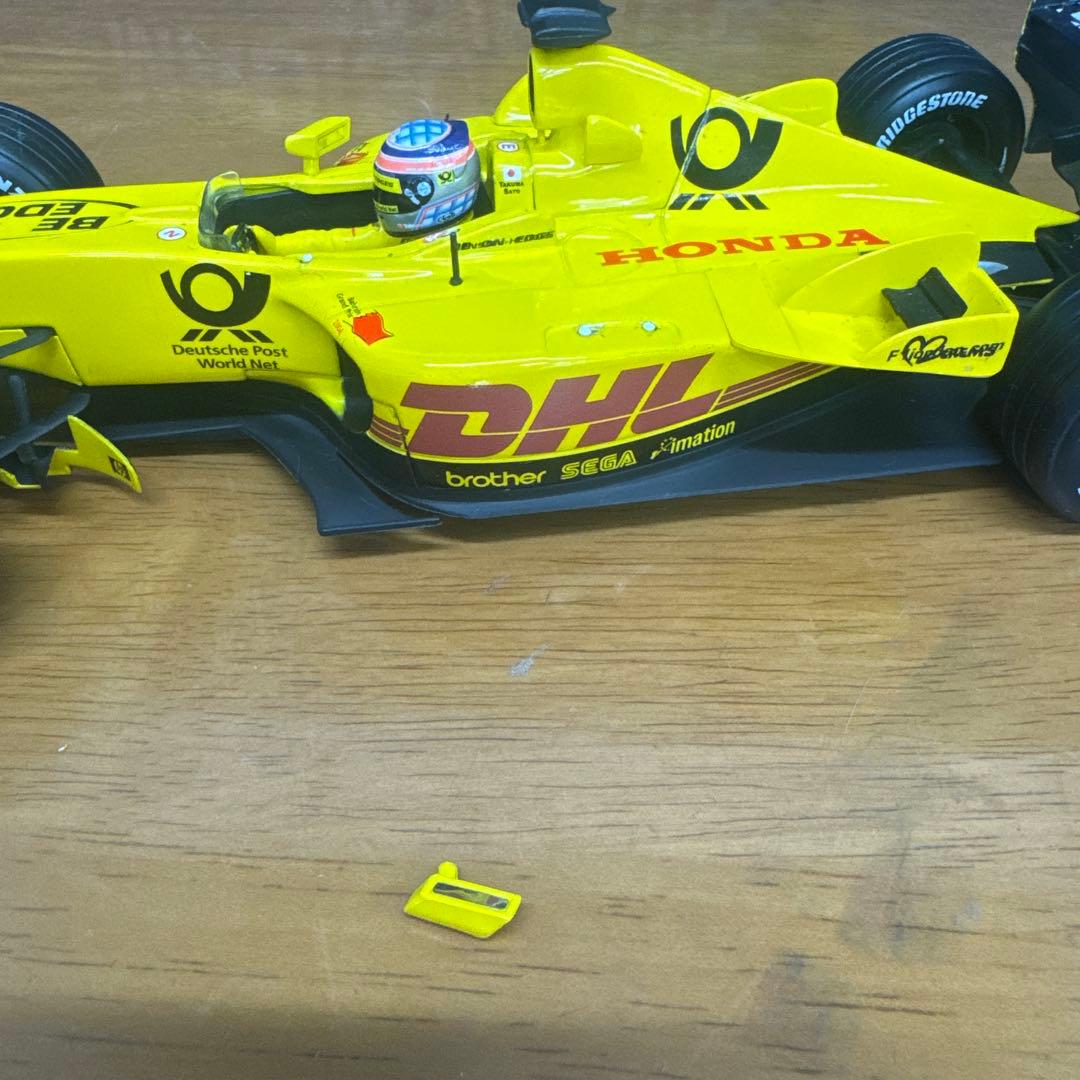 ミニカー Hotweels F1 Jordan ej12 2002