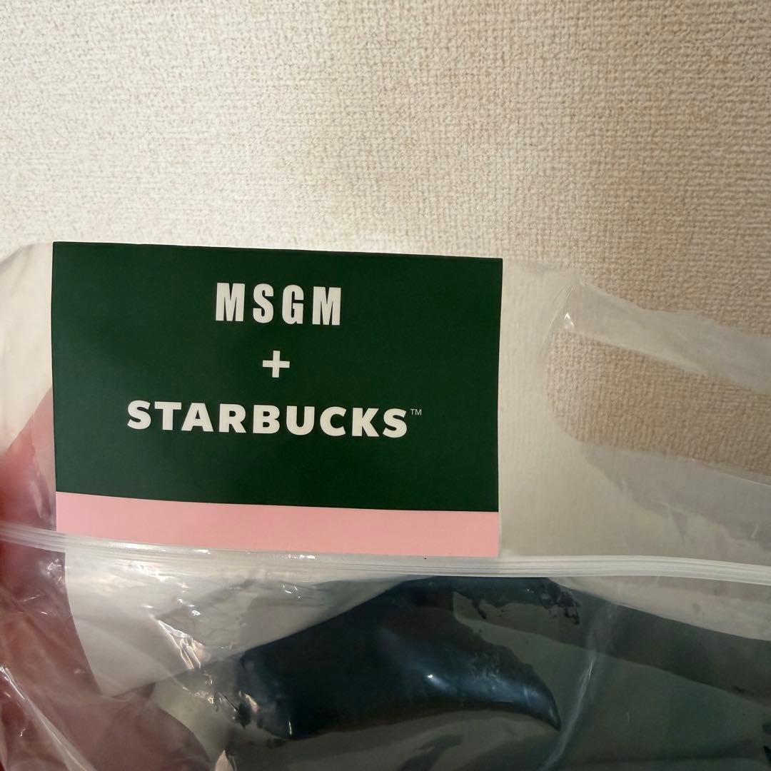 MSGM × STARBUCKS ダークグリーン ブランケット　韓国限定