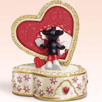 ディズニー　ミッキー＆ミニー・バレンタイン　ジュエリー＆ミュージックボックス