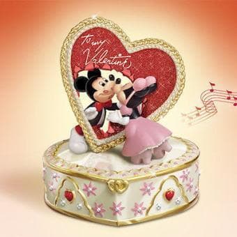 ディズニー　ミッキー＆ミニー・バレンタイン　ジュエリー＆ミュージックボックス