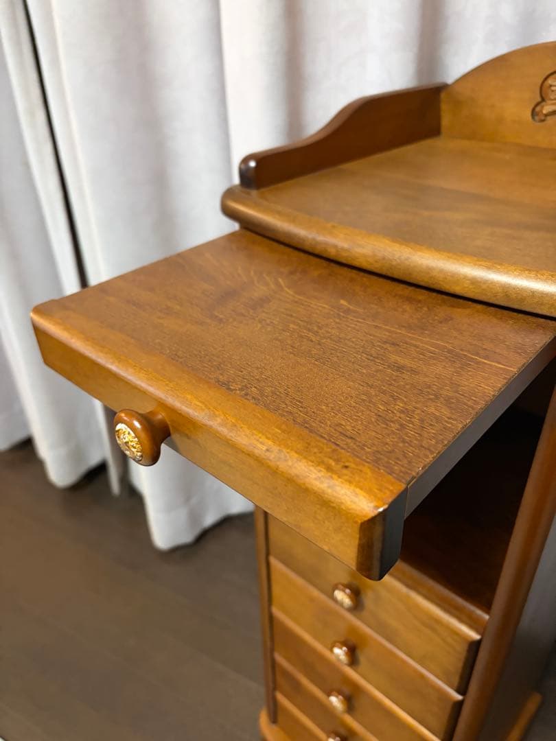 曙工芸製作所 電話台 5段チェスト 昭和レトロ アンティーク調 - メルカリ