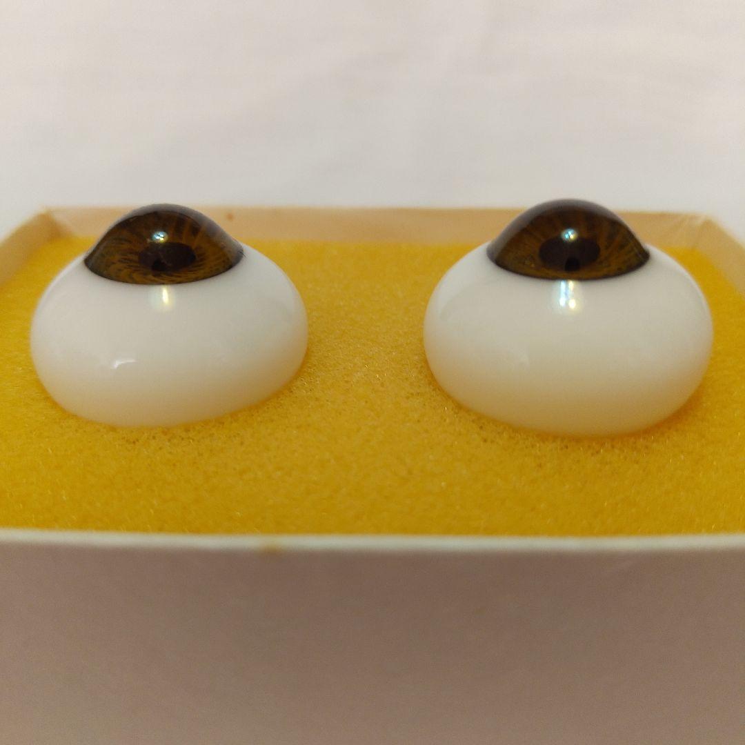 新品★26㎜　ブラウン　ビスクドール　グラスアイ