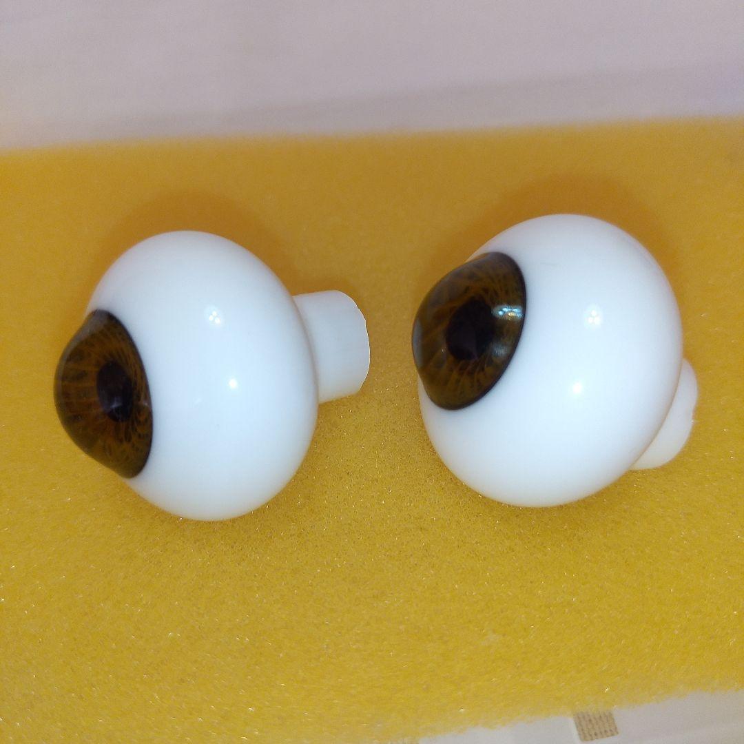 新品★26㎜　ブラウン　ビスクドール　グラスアイ