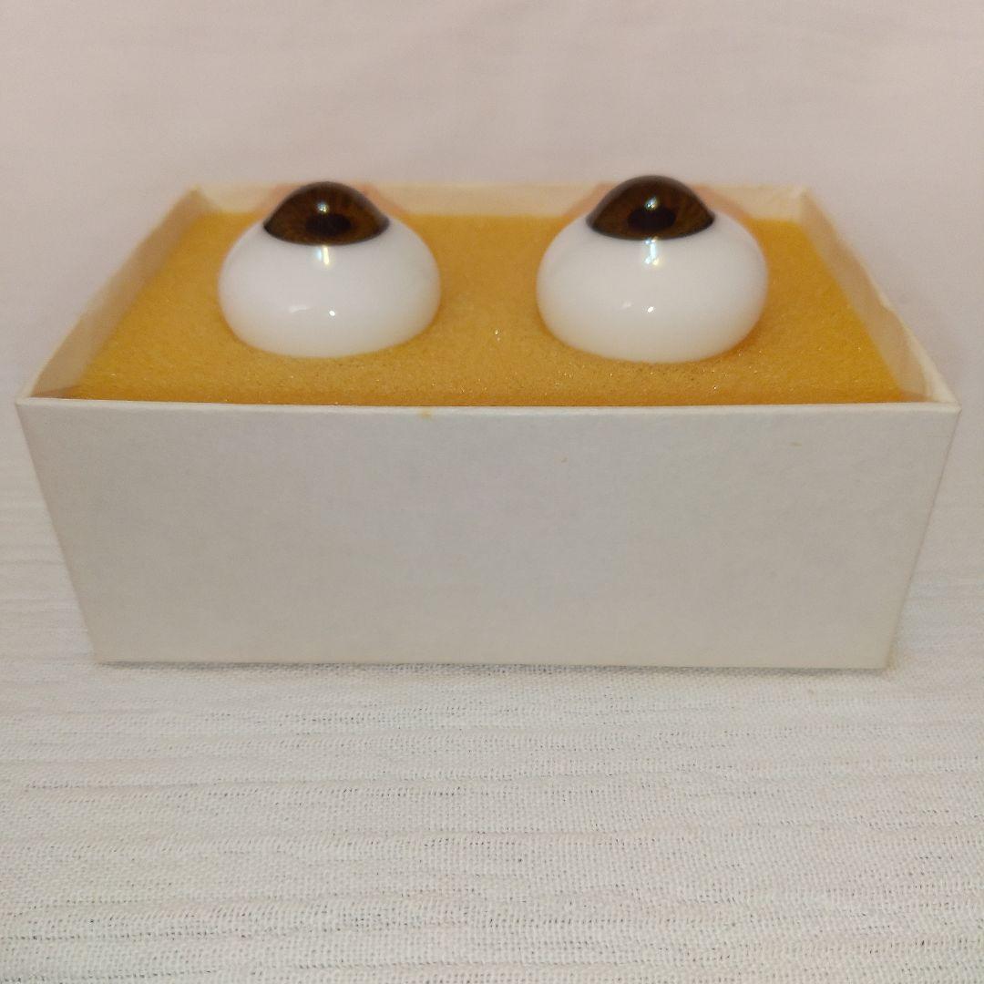 新品★26㎜　ブラウン　ビスクドール　グラスアイ