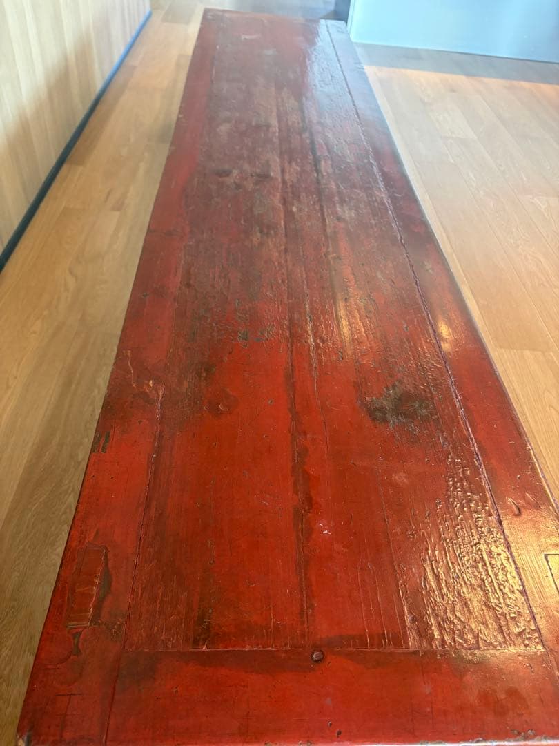 テーブル　長方形　アンティーク　中国　文机　長尺机　ローテブル　長テーブル