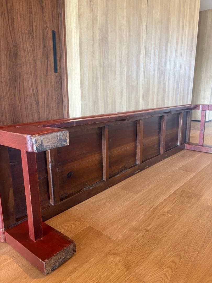 テーブル　長方形　アンティーク　中国　文机　長尺机　ローテブル　長テーブル