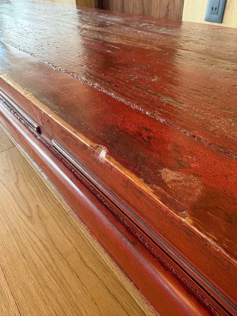 テーブル　長方形　アンティーク　中国　文机　長尺机　ローテブル　長テーブル