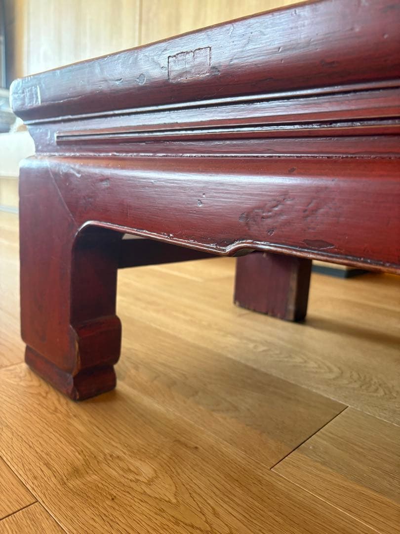 テーブル　長方形　アンティーク　中国　文机　長尺机　ローテブル　長テーブル