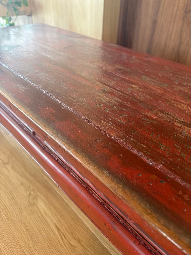 テーブル　長方形　アンティーク　中国　文机　長尺机　ローテブル　長テーブル