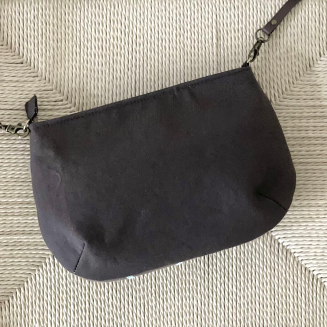 ⚮̈ミナペルホネン　runrunrun brown ドラポケショルダー