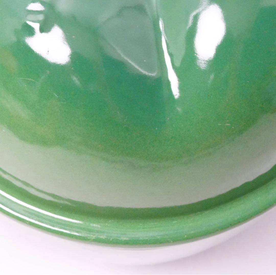 【未使用】LE CREUSET　ピーマン ココット ジェイド グリーン 18cm