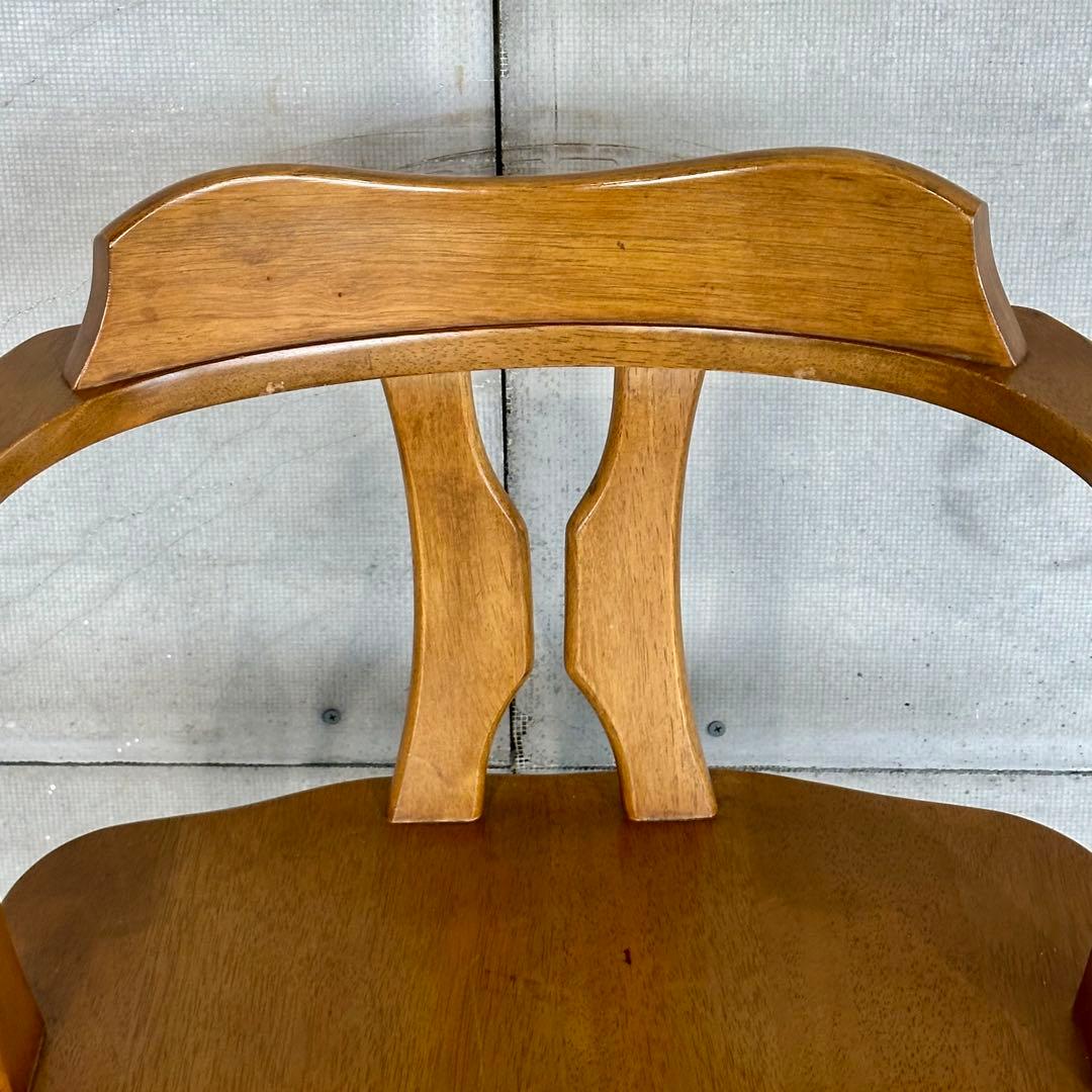 ✦マツダ家具✦ 木製 回転式ダイニングチェア 昭和レトロ 国産ヴィンテージ