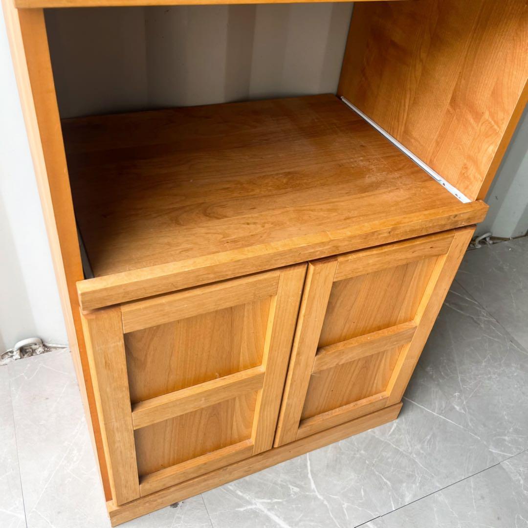 取付無料！モモナチュラル VIBO 北欧風天然木ナチュラルキッチンボード✨