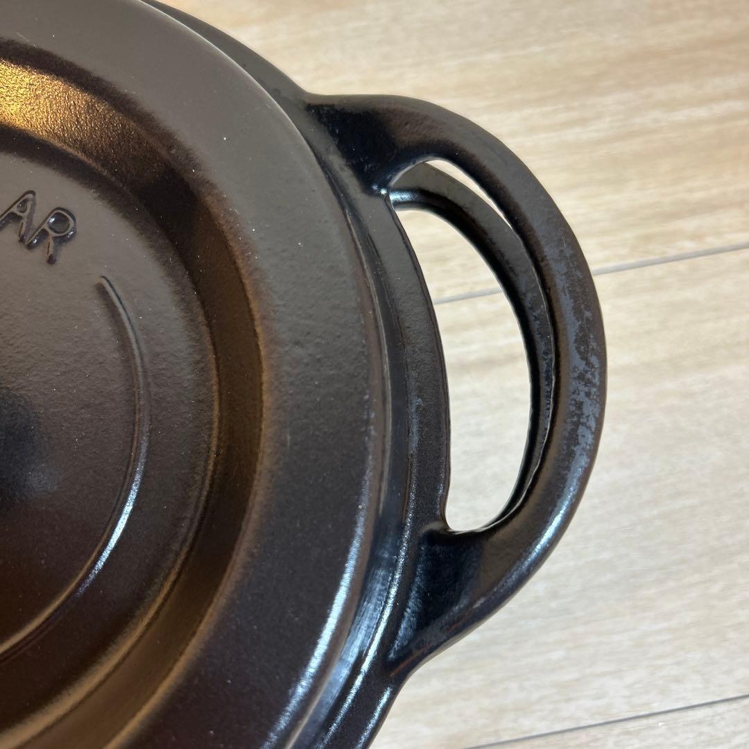 バーミキュラ　オーブンポットラウンド　22cm ブラック　両手鍋　鍋