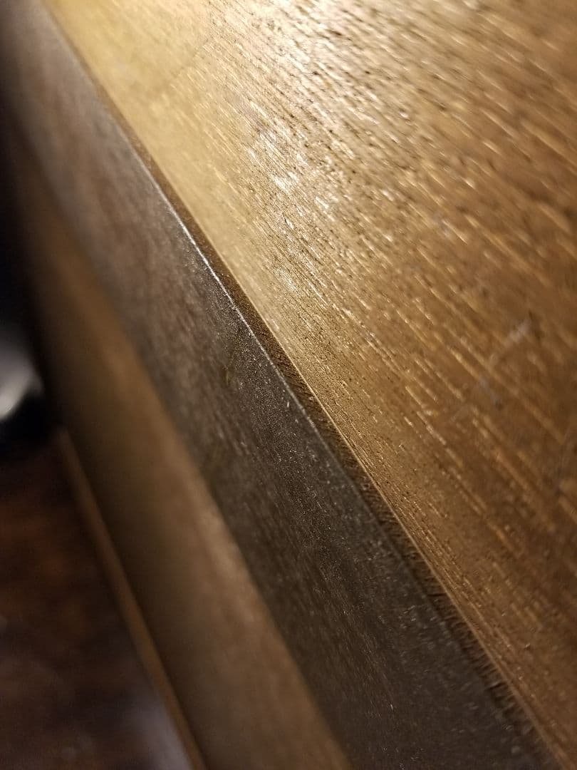 ブリティッシュ　ヴィンテージ　オーク　無垢材　フレーム　ウォール　ミラー