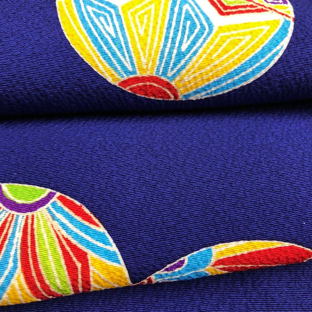 正絹　着物　七五三　3歳　女の子　一つ身　手毬　子供