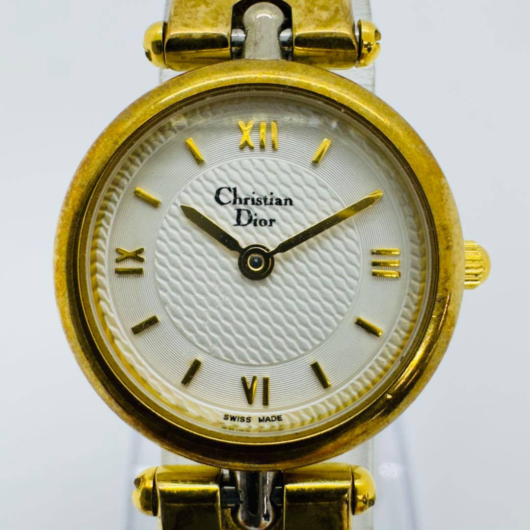 ✨Dior✨ディオール✨CD✨3025✨クォーツ✨ホワイト文字盤✨腕時計✨