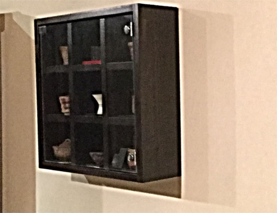 別注品/壁掛けコレクションBOX(45×45×D15cm)