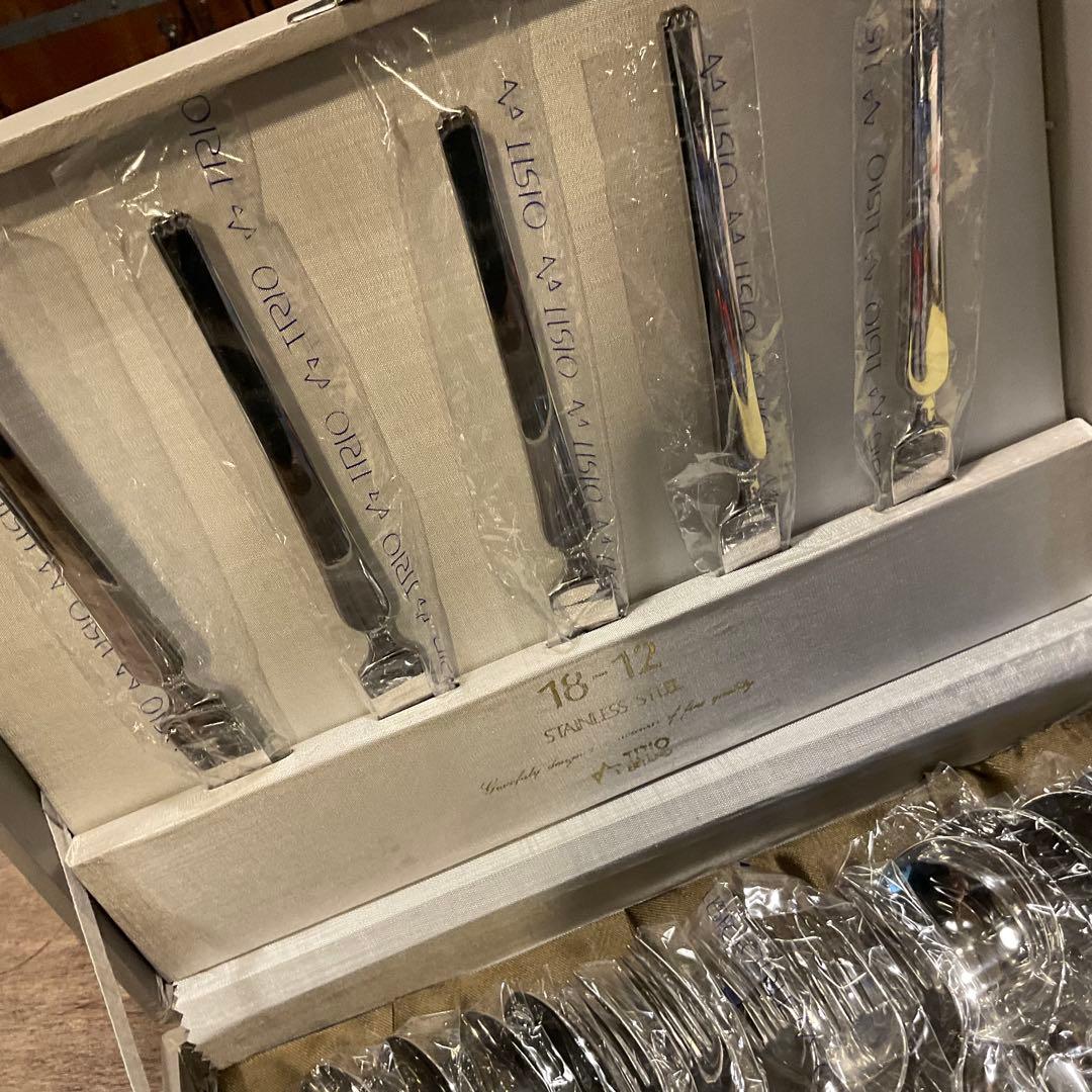 新品未使用！TRIO 18-12 ステンレス ソナタ カトラリーセット 35本