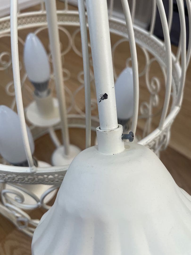 【電球付】シャンデリア 鳥籠ペンダントライト 3灯